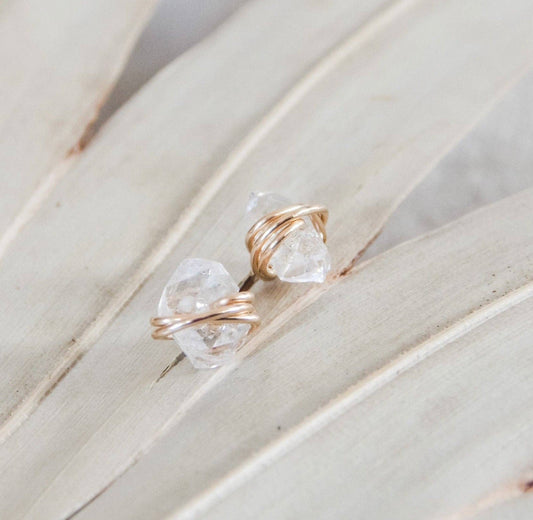 Herkimer Diamond Studs