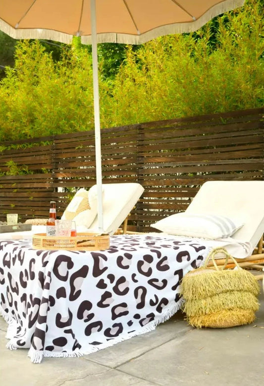 Leopard Print Towel Blanket