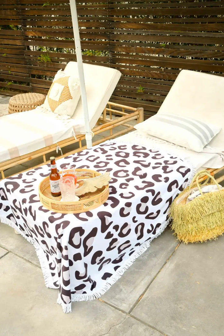 Leopard Print Towel Blanket