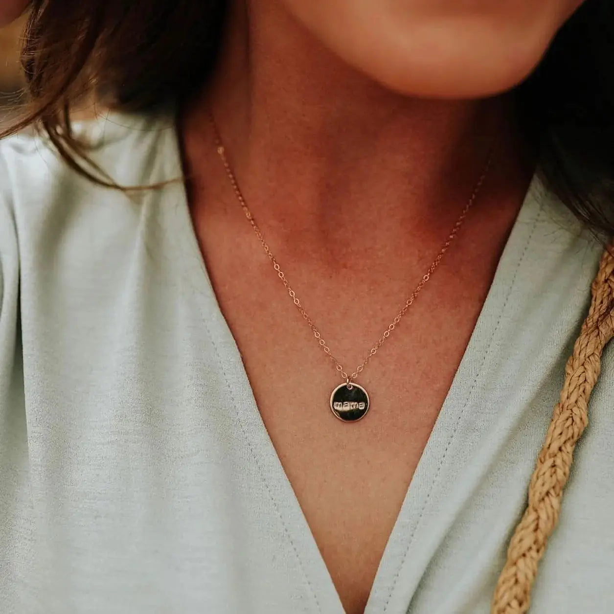 Mama Disc Necklace